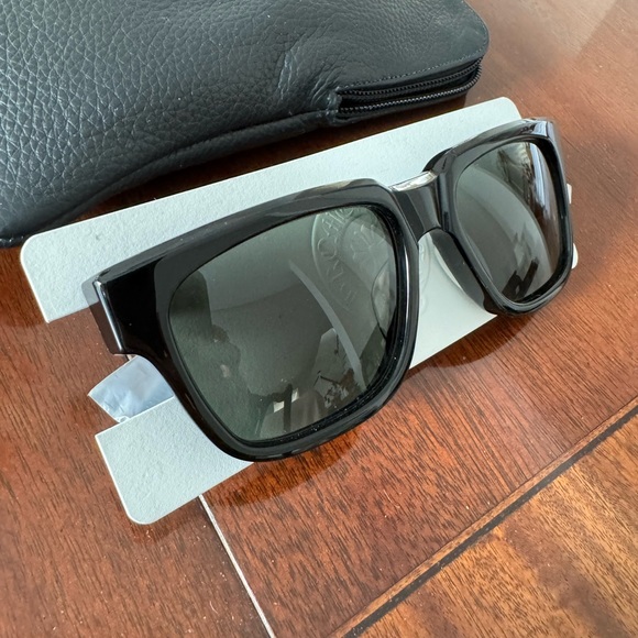 🆕 Chrome Hearts DIAMOND factory Embellished Box Office Sunglasses Gold Hardware - Picture 11 of 16